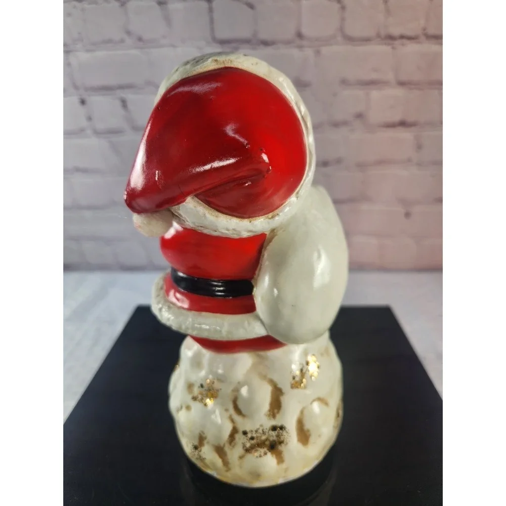 Vintage Musical Santa Spins Plays Here Comes Santa Claus Christmas